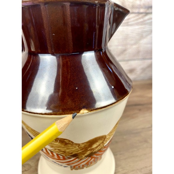 McCoy Spirit of '76 National Gallery of Art Carved Wooden Eagle Pitcher - Picture 10 of 10